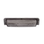 JVJ Hardware - Bedrock Collection Rustic Nickel 160 mm Rustic Square Cup Pull, Composition Zamac - Rustic Nickel