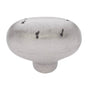 JVJ Hardware - Bedrock Collection Rustic Nickel Finish 1-7/8'' Rustic Oval Knob, Composition Zamac - Rustic Nickel