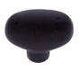 JVJ Hardware - Bedrock Collection Rustic Bronze Finish 1-7/8'' Rustic Oval Knob, Composition Zamac - Rustic Bronze