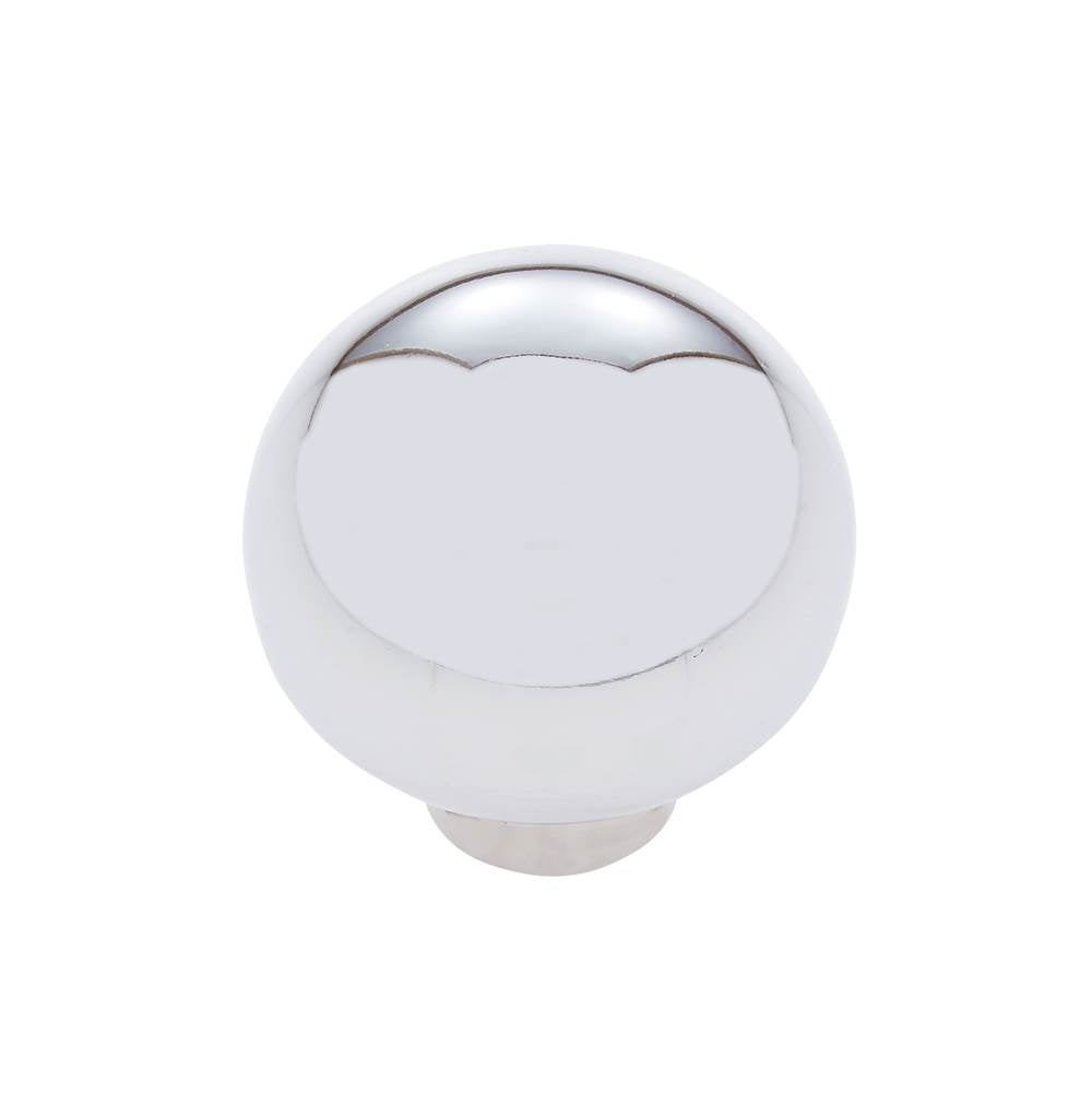 JVJ Hardware - Vintage Collection Polished Chrome Finish 1-1/8'' Ball Knob, Composition Zamac - Polished Chrome