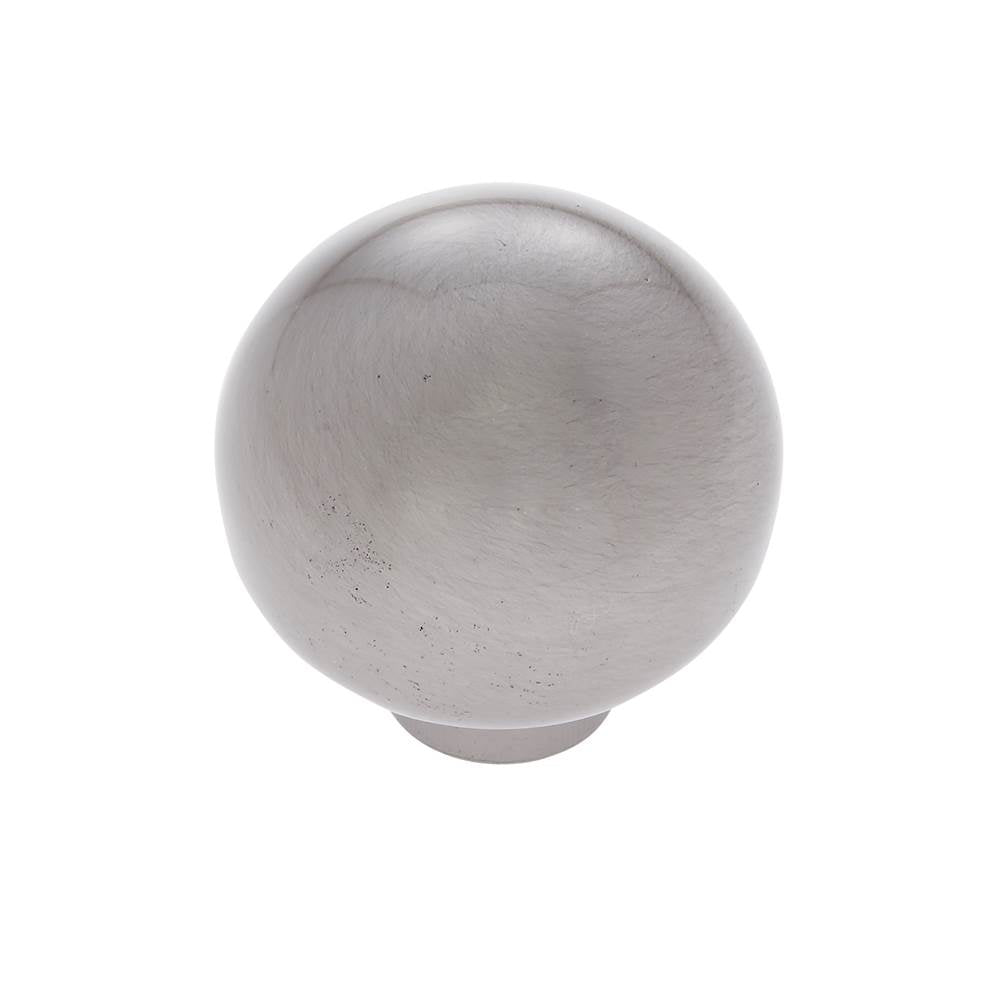 JVJ Hardware - Vintage Collection Satin Nickel Finish 1-1/8'' Ball Knob, Composition Zamac - Satin Nickel