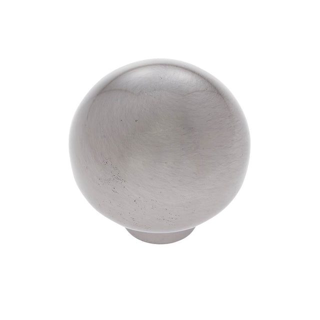 JVJ Hardware - Vintage Collection Satin Nickel Finish 1-1/8'' Ball Knob, Composition Zamac - Satin Nickel