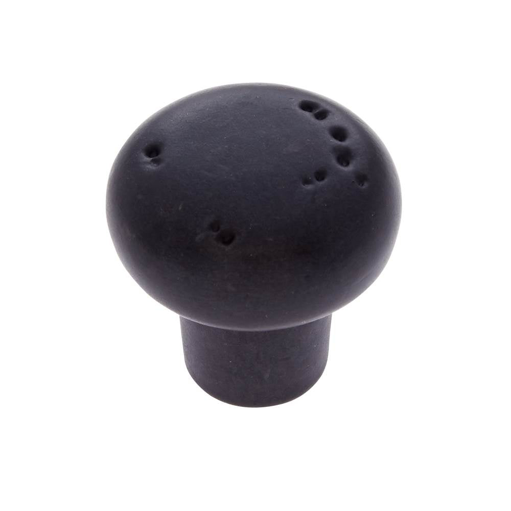 JVJ Hardware - Bedrock Collection Rustic Bronze Finish 1-1/4'' Rustic Round Knob, Composition Zamac - Rustic Bronze