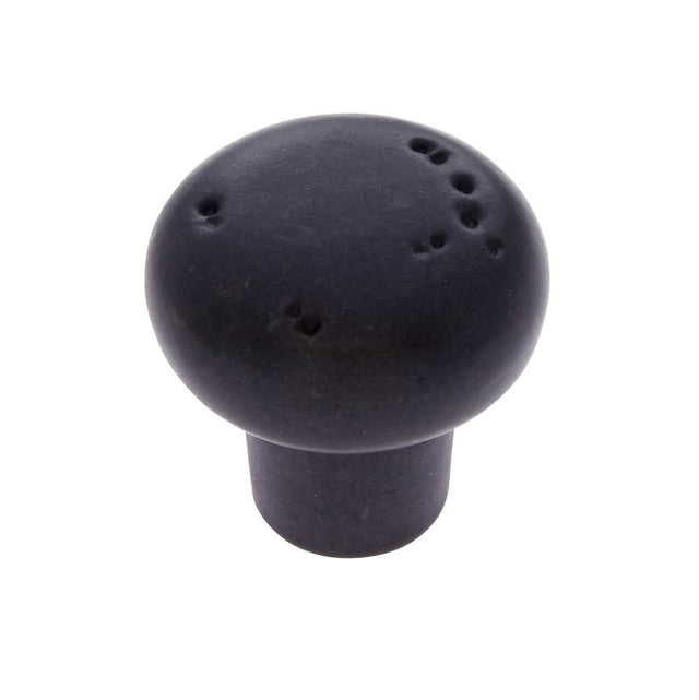 JVJ Hardware - Bedrock Collection Rustic Bronze Finish 1-1/4'' Rustic Round Knob, Composition Zamac - Rustic Bronze