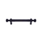 JVJ Hardware - Vintage Collection Matte Black Finish 3'' c/c (4-9/16'' OA) Pull w/Beads, Composition Zamac - Matte Black