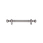JVJ Hardware - Vintage Collection Satin Nickel Finish 3'' c/c (4-9/16'' OA) Pull w/Beads, Composition Zamac - Satin Nickel
