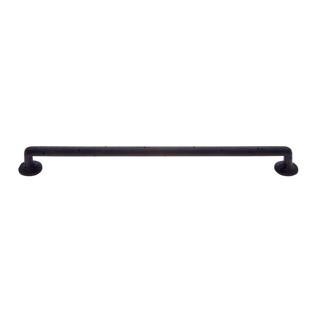 JVJ Hardware - Bedrock Collection Rustic Bronze Finish 12'' c/c Oversized Rustic Pull, Composition Zamac - Rustic Bronze