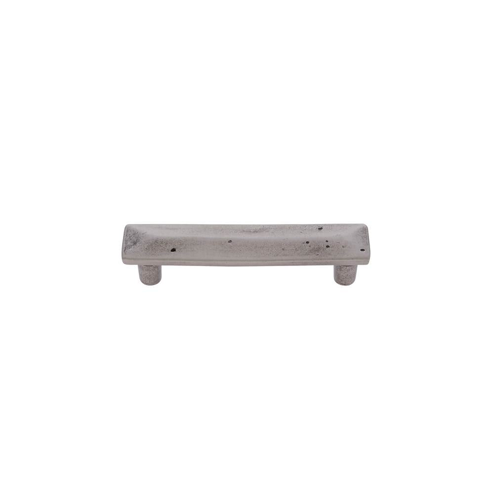 JVJ Hardware - Bedrock Collection Rustic Nickel Finish 3'' c/c Rustic Square Pull, Composition Zamac - Rustic Nickel
