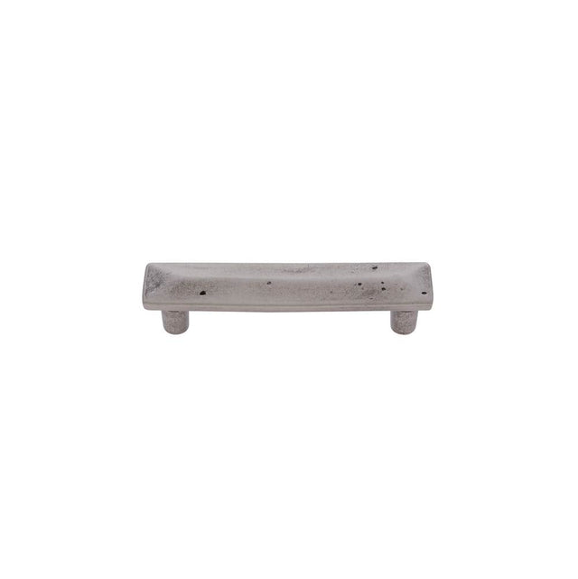 JVJ Hardware - Bedrock Collection Rustic Nickel Finish 3'' c/c Rustic Square Pull, Composition Zamac - Rustic Nickel