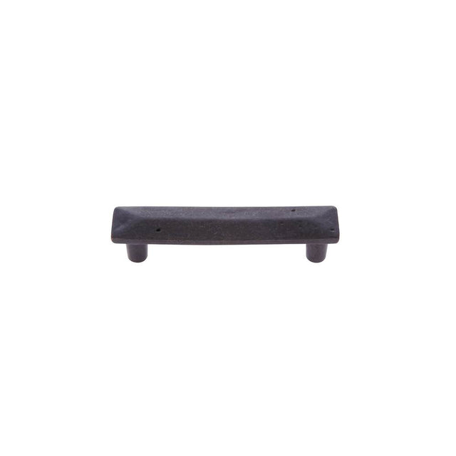 JVJ Hardware - Bedrock Collection Rustic Bronze Finish 3'' Square Rustic Pull, Composition Zamac - Rustic Bronze
