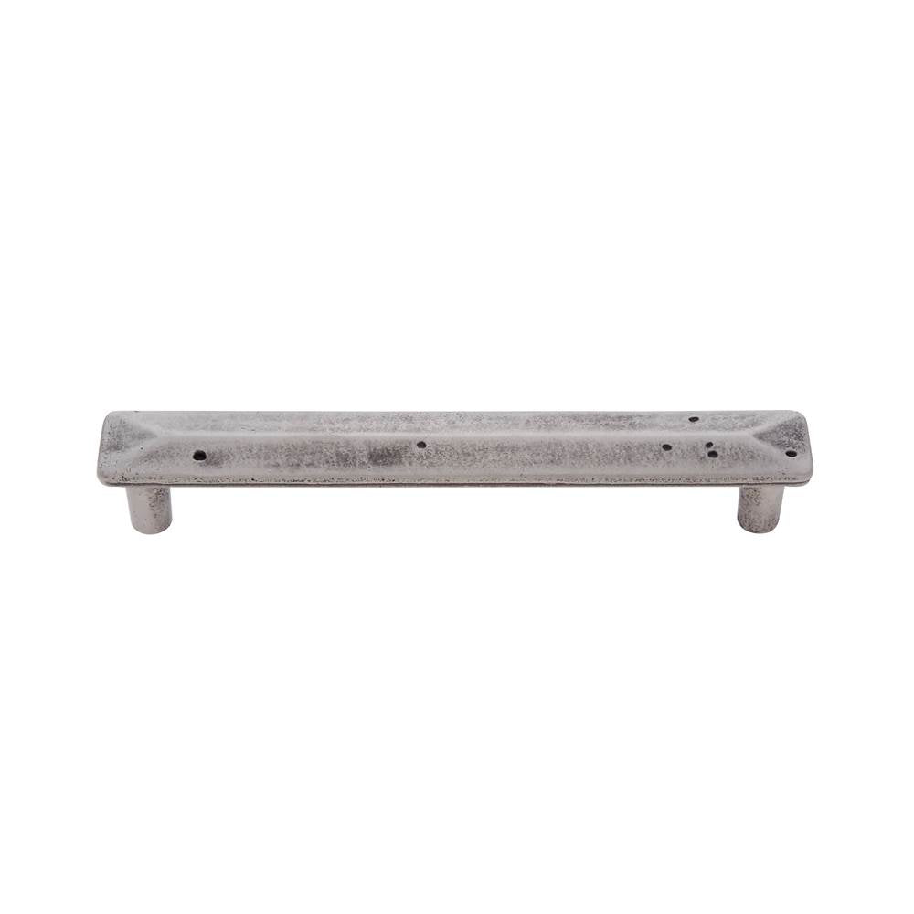 JVJ Hardware - Bedrock Collection Rustic Nickel Finish 128 mm c/c Rustic Square Pull, Composition Zamac - Rustic Nickel