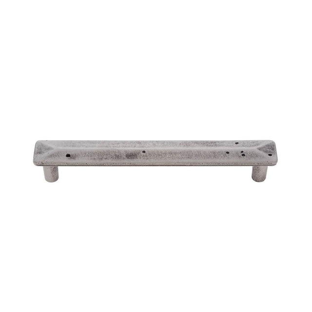 JVJ Hardware - Bedrock Collection Rustic Nickel Finish 128 mm c/c Rustic Square Pull, Composition Zamac - Rustic Nickel