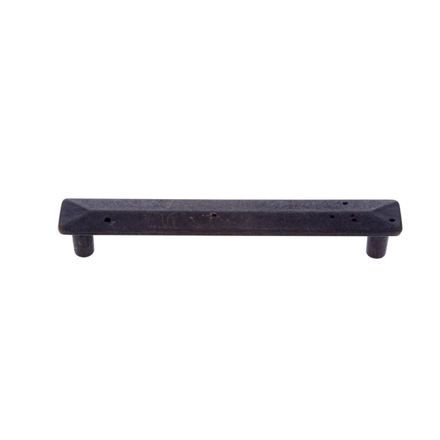 JVJ Hardware - Bedrock Collection Rustic Bronze Finish 128 mm c/c Square Rustic Pull, Composition Zamac - Rustic Bronze