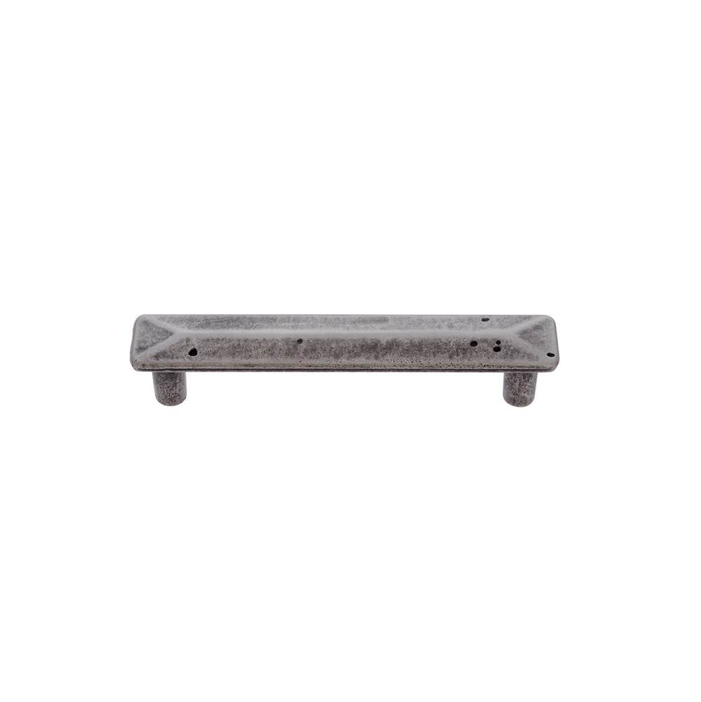 JVJ Hardware - Bedrock Collection Rustic Nickel Finish 96 mm c/c Rustic Square Pull, Composition Zamac - Rustic Nickel