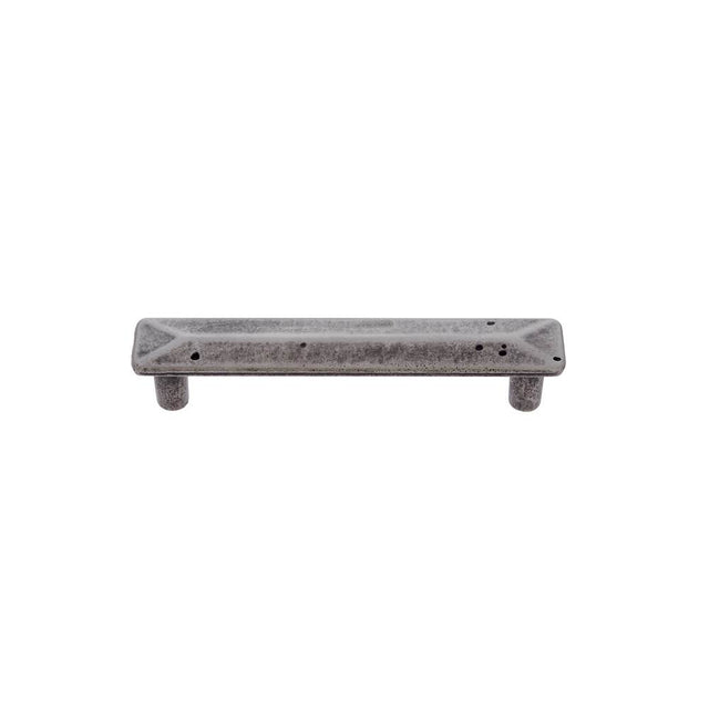JVJ Hardware - Bedrock Collection Rustic Nickel Finish 96 mm c/c Rustic Square Pull, Composition Zamac - Rustic Nickel