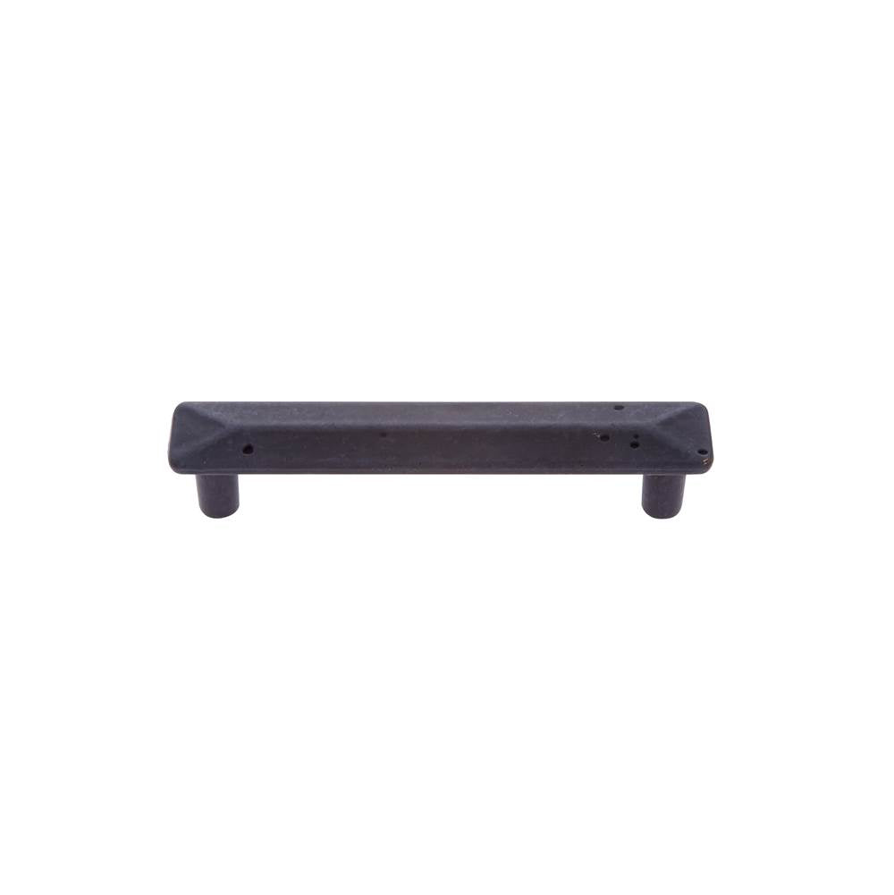 JVJ Hardware - Bedrock Collection Rustic Bronze Finish 96 mm c/c Square Rustic Pull, Composition Zamac - Rustic Bronze