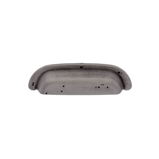 JVJ Hardware - Bedrock Collection Rustic Nickel 128 mm c/c Rustic Round Cup Pull, Composition Zamac - Rustic Nickel