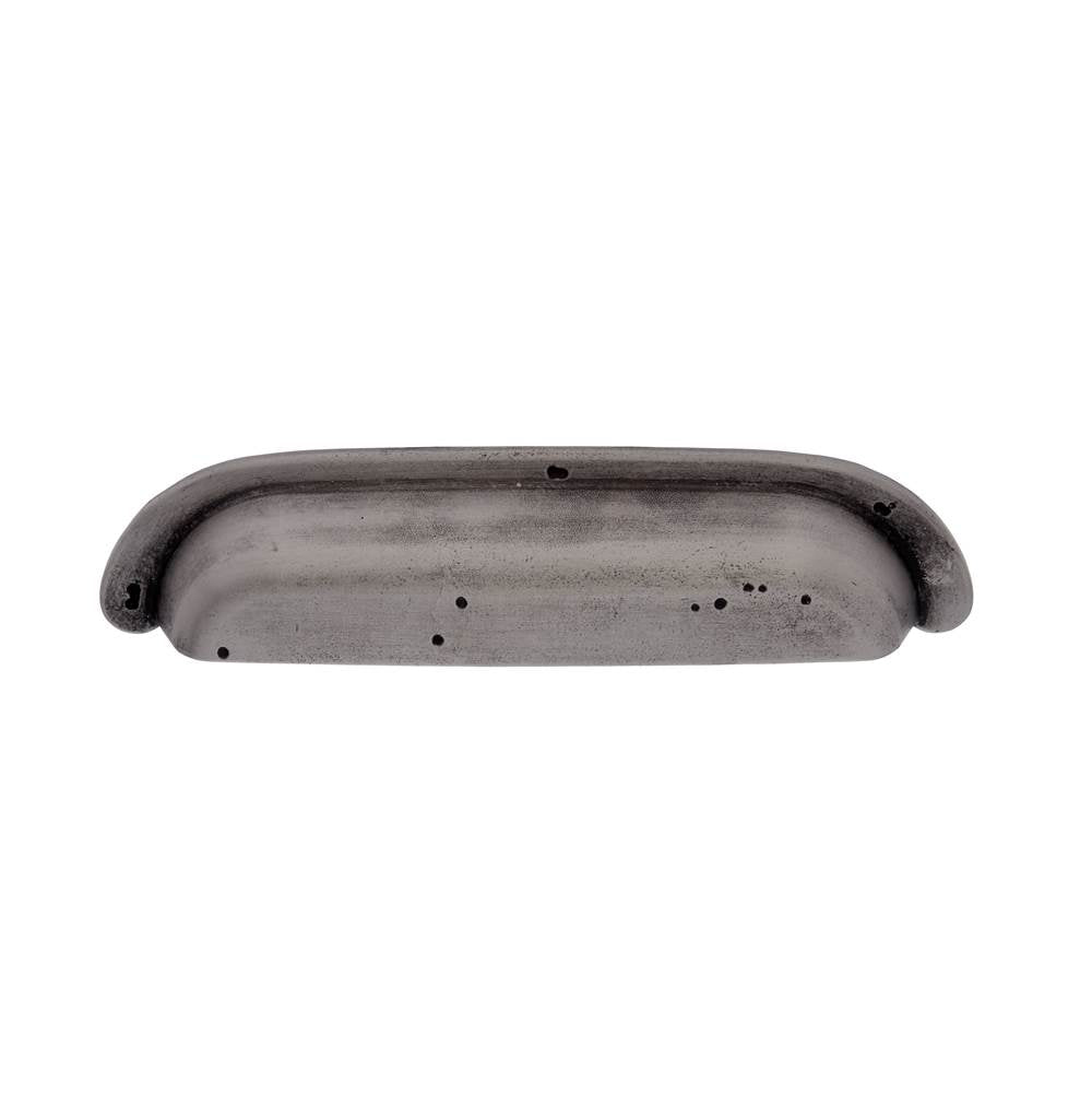 JVJ Hardware - Bedrock Collection Rustic Nickel 160 mm c/c Rustic Round Cup Pull, Composition Zamac - Rustic Nickel