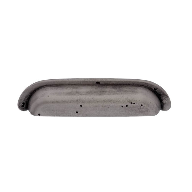 JVJ Hardware - Bedrock Collection Rustic Nickel 160 mm c/c Rustic Round Cup Pull, Composition Zamac - Rustic Nickel