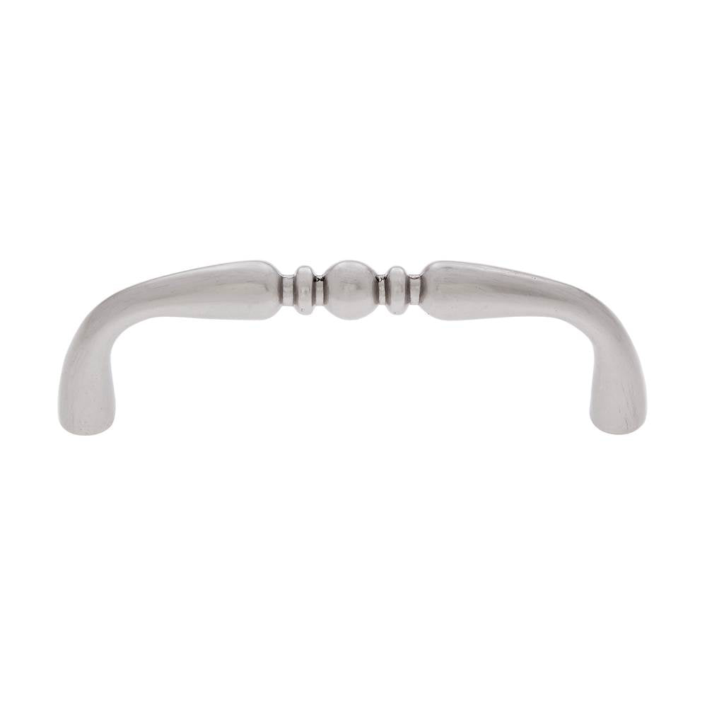 JVJ Hardware - Vintage Collection Satin Nickel Finish 3'' c/c Colonial Pull, Composition Zamac - Satin Nickel