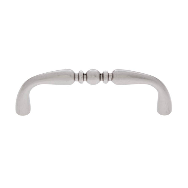 JVJ Hardware - Vintage Collection Satin Nickel Finish 3'' c/c Colonial Pull, Composition Zamac - Satin Nickel