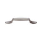 JVJ Hardware - Vintage Collection Satin Nickel Finish 3'' c/c (5-3/4'' OA) Oval Footed Pull w/Step, Composition Zamac - Satin Nickel