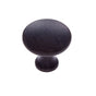 JVJ Hardware - Vintage Collection Oil Rubbed Bronze Finish 1-1/4'' Flat Mushroom Knob, Composition Zamac - Oil Rubbed Bronze
