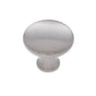 JVJ Hardware - Vintage Collection Satin Nickel Finish 1-1/4'' Flat Mushroom Knob, Composition Zamac - Satin Nickel