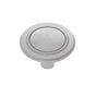 JVJ Hardware - Vintage Collection Satin Nickel Finish 1-1/4'' Ringed Knob, Composition Zamac - Satin Nickel