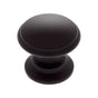 JVJ Hardware - Newport Collection Matte Black 32 mm Round Knob, Composition Zamac - Old World Bronze