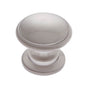 JVJ Hardware - Newport Collection Satin Nickel 32 mm Round Knob, Composition Zamac - Satin Nickel