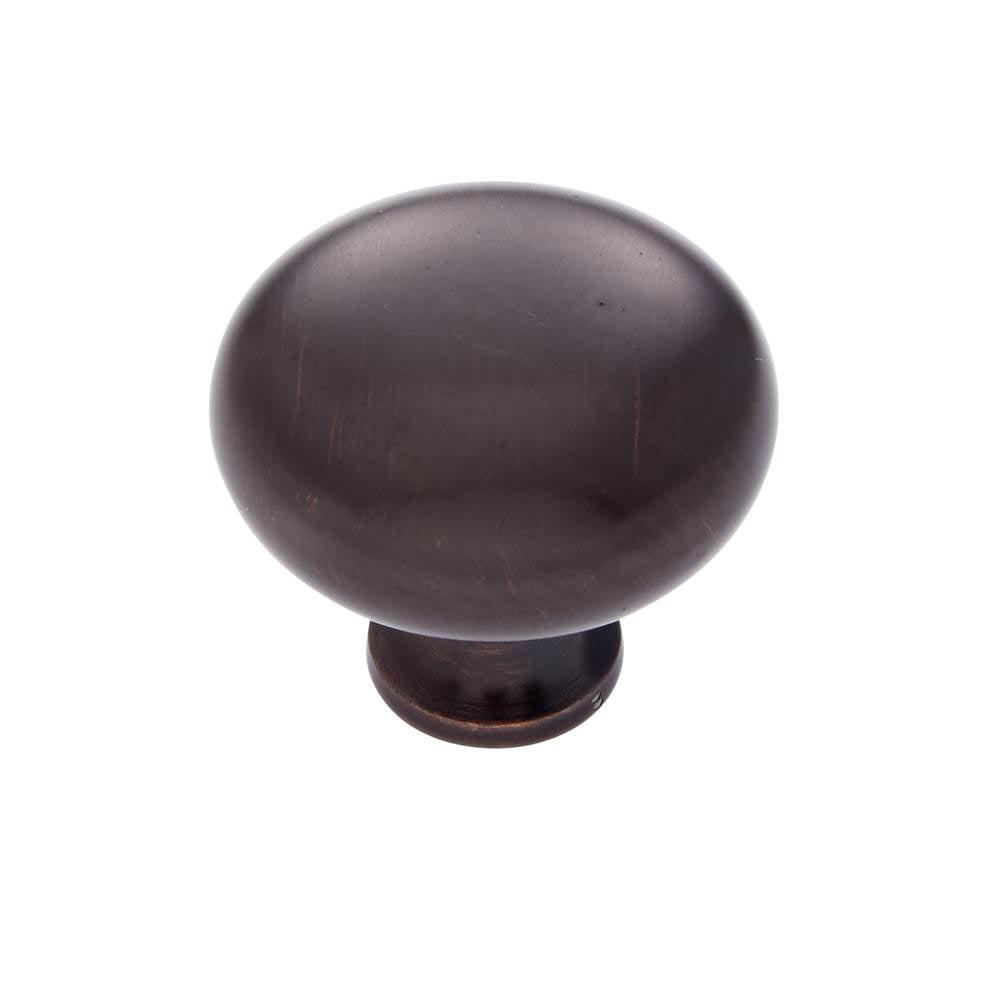JVJ Hardware - Vintage Collection Old World Bronze Finish 1-1/4'' Mushroom Knob, Composition Zamac - Old World Bronze