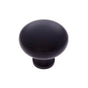 JVJ Hardware - Vintage Collection Matte Black Finish 1-1/4'' Mushroom Knob, Composition Zamac - Matte Black