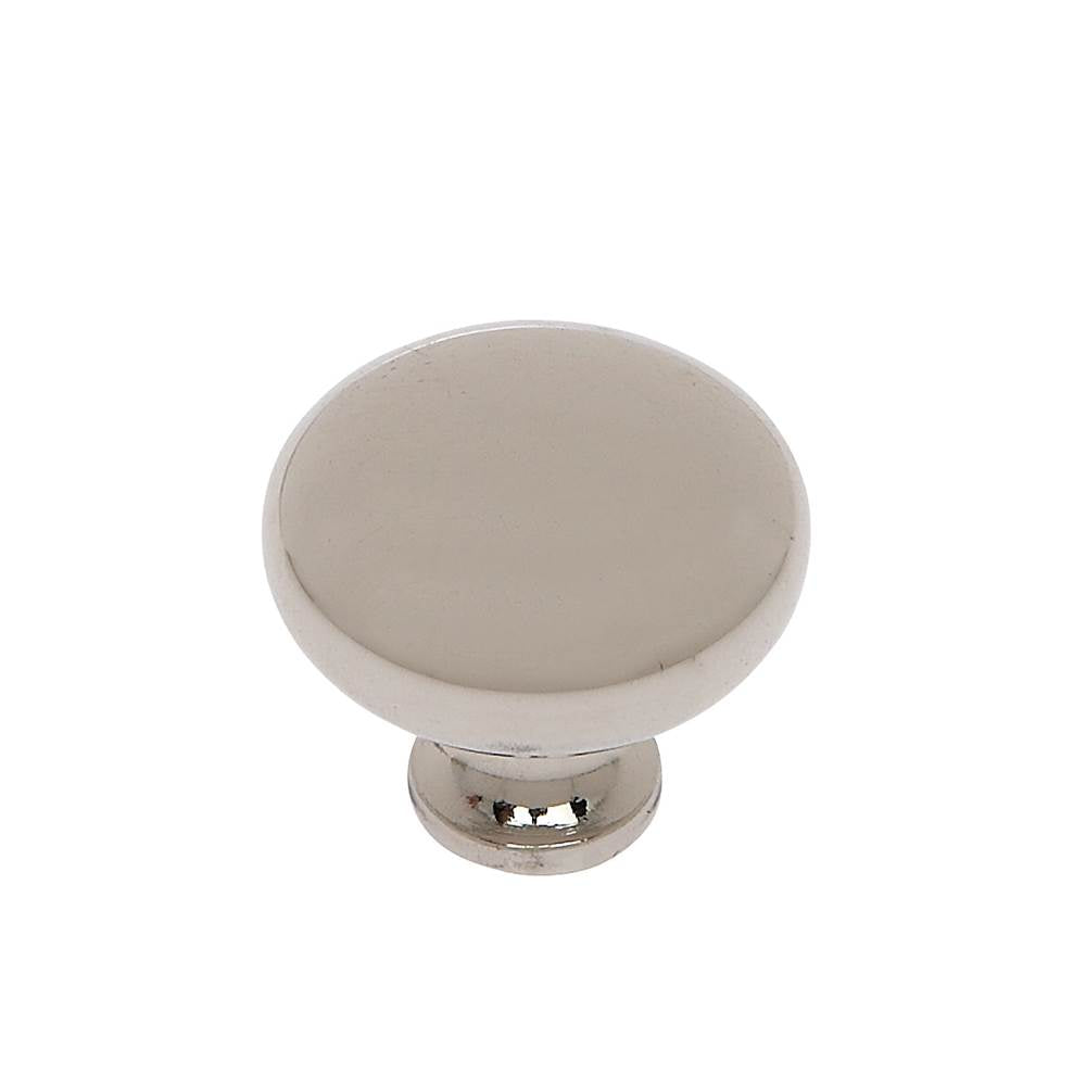 JVJ Hardware - Vintage Collection Polished Nickel Finish 1-1/4'' Mushroom Knob, Composition Zamac - Polished Nickel