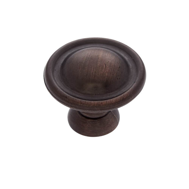 JVJ Hardware - Vintage Collection Old World Bronze Finish 1-1/8'' Small Dome Knob, Composition Zamac - Old World Bronze