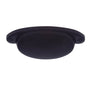 JVJ Hardware - Vintage Collection Matte Black Finish 2-1/2'' c/c Smooth Cup Pull, Composition Zamac - Matte Black