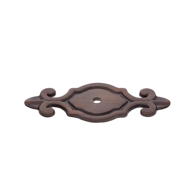 JVJ Hardware - Classic Collection Old World Bronze Finish 3'' Deco Back Plate for Knob, Composition Zamac - Old World Bronze