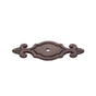 JVJ Hardware - Classic Collection Old World Bronze Finish 3'' Deco Back Plate for Knob, Composition Zamac - Old World Bronze