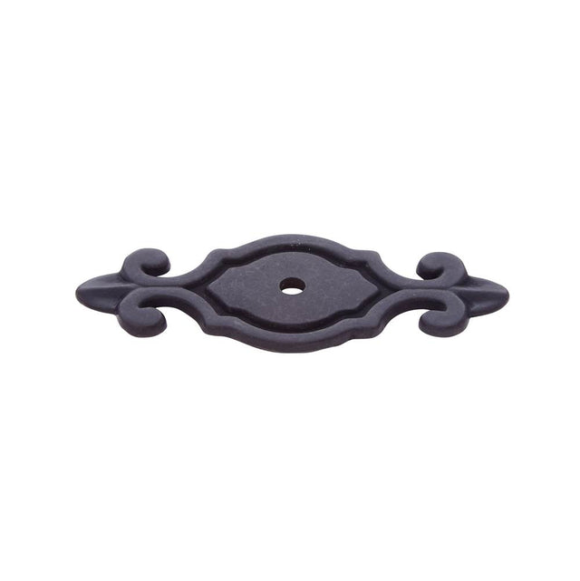 JVJ Hardware - Classic Collection Oil Rubbed Bronze Finish 3'' Deco Back Plate for Knob, Composition Zamac - Oil Rubbed Bronze