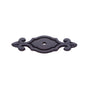 JVJ Hardware - Classic Collection Oil Rubbed Bronze Finish 3'' Deco Back Plate for Knob, Composition Zamac - Oil Rubbed Bronze
