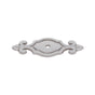JVJ Hardware - Classic Collection Satin Nickel Finish 3'' Deco Back Plate for Knob, Composition Zamac - Satin Nickel