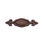 JVJ Hardware - Lone Star Collection Rust Finish 3'' Deco Back Plate for Knob, Composition Zamac - Rust