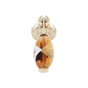 JVJ Hardware - Murano Collection 24K Gold Plated Finish 30 mm Orange w/Gold and Silver Pendant Drop Pull, Composition Glass and Solid Brass - 24k Gold