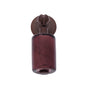 JVJ Hardware - Murano Collection Old World Bronze Finish 30 mm Purple Pendant Drop Pull, Composition Glass and Solid Brass - Old World Bronze