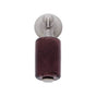JVJ Hardware - Murano Collection Satin Nickel Finish 30 mm Purple Pendant Drop Pull, Composition Glass and Solid Brass - Satin Nickel