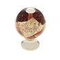 JVJ Hardware - Murano Collection 24K Gold Plated Finish 30 mm Orange w/Gold and Silver Round Glass Knob, Composition Glass and Solid Brass - 24k Gold