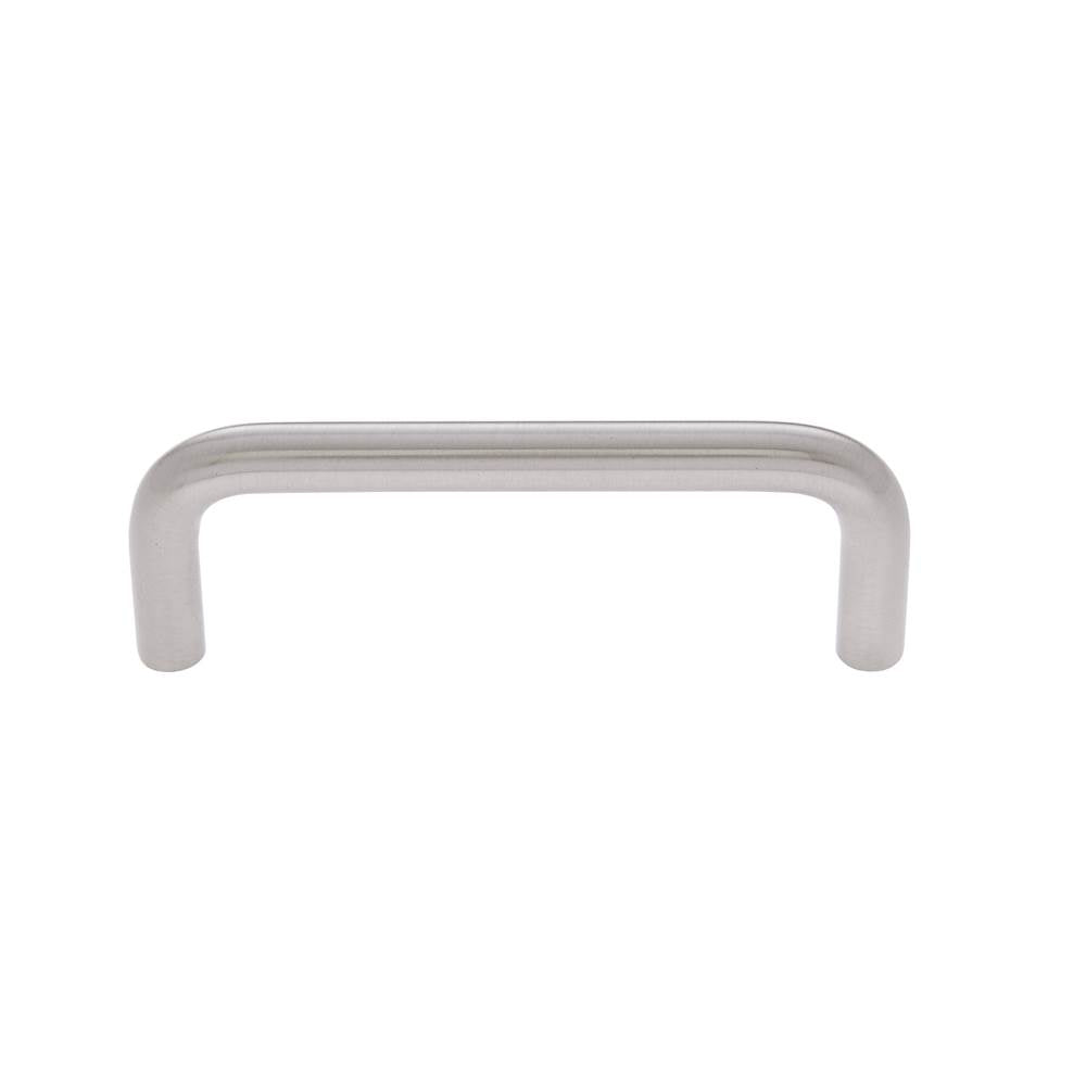 JVJ Hardware - Vintage Collection Satin Nickel Finish 3'' c/c Wire Pull, Composition Zamac - Satin Nickel