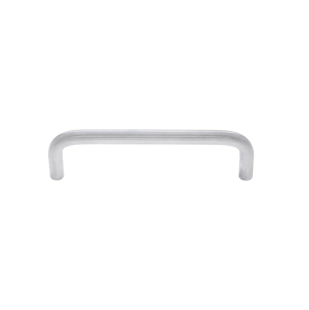 JVJ Hardware - Vintage Collection Satin Chrome Finish 4'' c/c Wire Pull, Composition Zamac - Satin Chrome