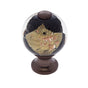 JVJ Hardware - Murano Collection Old World Bronze Finish 30 mm Black w/Gold and Silver Round Glass Knob, Composition Glass and Solid Brass - Old World Bronze