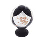 JVJ Hardware - Murano Collection Oil Rubbed Bronze Finish 30 mm Black w/Gold and Silver Round Glass Knob, Composition Glass and Solid Brass - Oil Rubbed Bronze